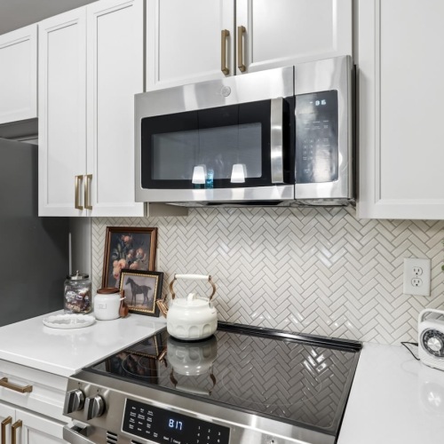 kitchen with ample counter-space and modern appliances