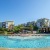 a swimming pool in a resort